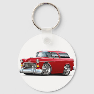 Chevy Nomad Red Car 1955 Sleutelhanger
