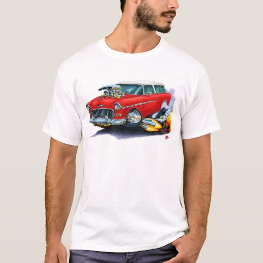 Chevy Nomad Red Car 1955 T-shirt (Voorkant)