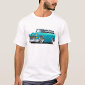 Chevy Nomad Turquoise-White 1955 T-shirt (Voorkant)