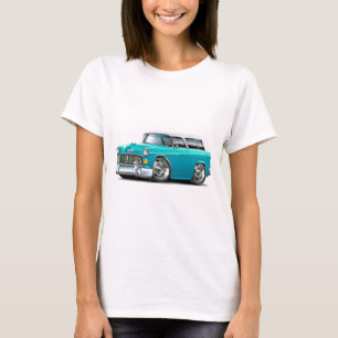 Chevy Nomad Turquoise-White 1955 T-shirt
