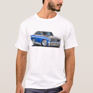 Chevy Nova Blue-Grey Car T-shirt