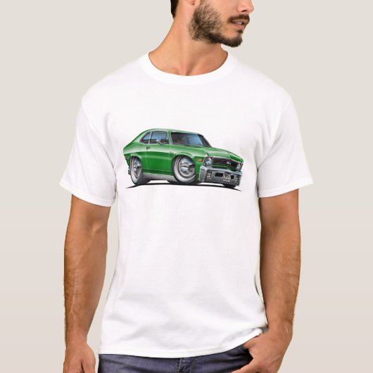 Chevy Nova Green Car T-shirt (Voorkant)