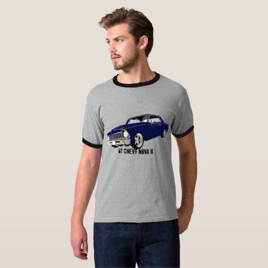 Chevy Nova II Ringer T-Shirt (Voorkant volledig)