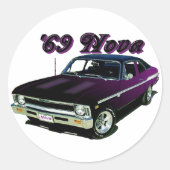 Chevy: Nova Ronde Sticker (Voorkant)