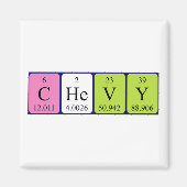 Chevy periodieke table name magnet (Voorkant)