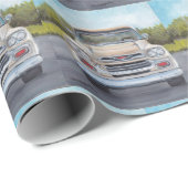 Chevy Pick-up Truck Art Wrapping Paper Cadeaupapier (Rol Hoek)