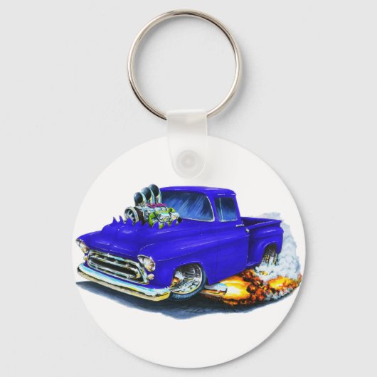Chevy Pickup Blue 1957 Sleutelhanger (Voorkant)