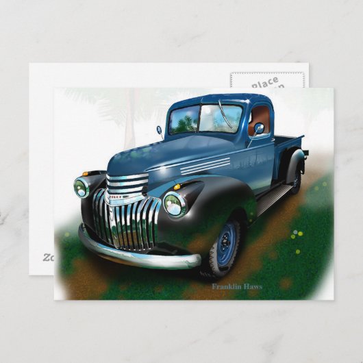 Chevy Pickup Briefkaart (Voorkant / Achterkant)