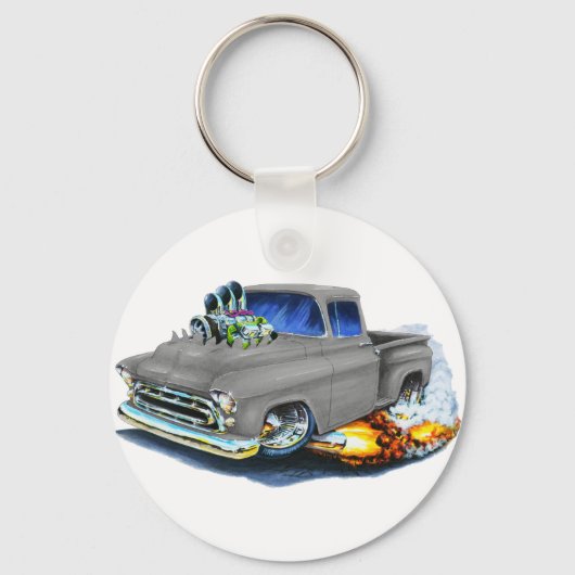 Chevy Pickup Grey 1957 Sleutelhanger (Voorkant)
