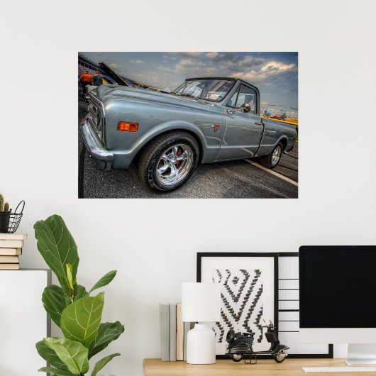 Chevy Pickup Poster (Thuiskantoor)