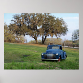 Chevy Pickup Truck Chevrolet Country Truck Poster