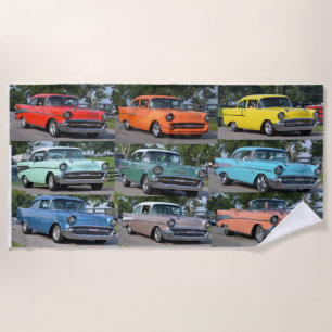 Chevy Rainbow 1957 kleurde doornhanddoek Strandlaken