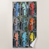 Chevy Rainbow 1957 kleurde doornhanddoek Strandlaken (Voorkant)