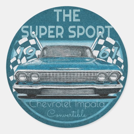 Chevy Ronde Sticker (Voorkant)