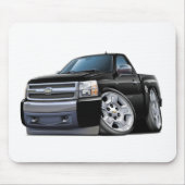 Chevy Silverado Black Truck Muismat (Voorkant)