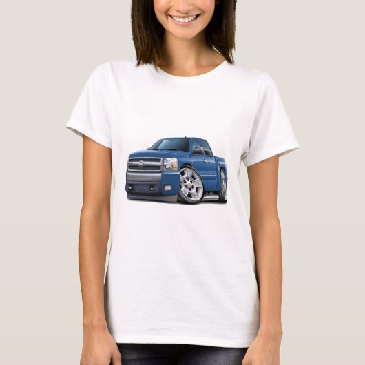 Chevy Silverado Blue Granite Extended Cab T-shirt (Voorkant)
