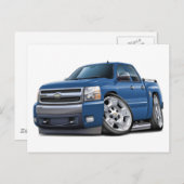 Chevy Silverado Dualcab Blue Granite Truck Briefkaart (Voorkant / Achterkant)