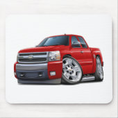 Chevy Silverado Red Extended Cab Muismat (Voorkant)