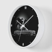 Chevy Sixties Zwart Convertible Palm Trees Graphic (Hoek)