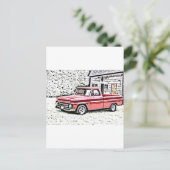 Chevy Truck Briefkaart (Staand voorkant)