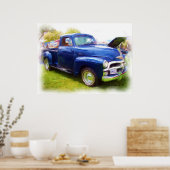 Chevy Truck in 1949 Poster (Keuken)