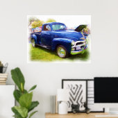 Chevy Truck in 1949 Poster (Thuiskantoor)