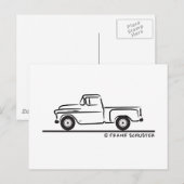 Chevy Truck in 1955 Briefkaart (Voorkant / Achterkant)