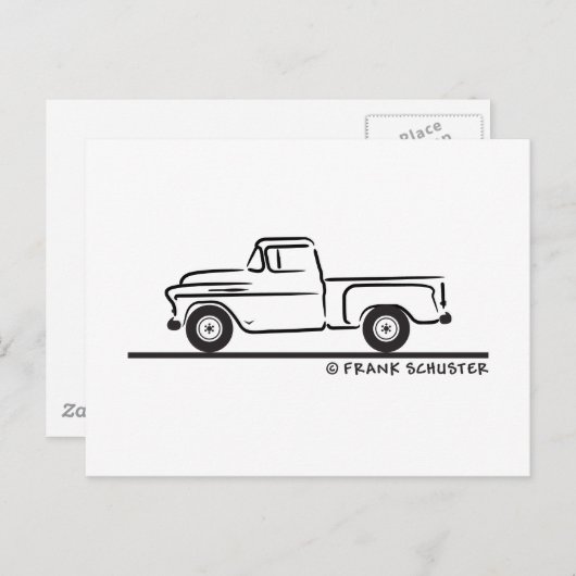 Chevy Truck in 1955 Briefkaart (Voorkant / Achterkant)