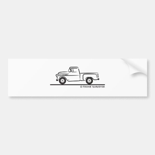 Chevy Truck in 1955 Bumpersticker (Voorkant)