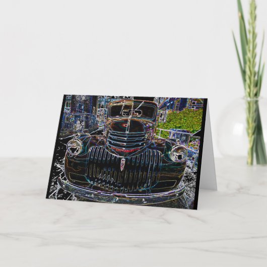  Chevy Truck Line Dradenkaart Kaart (Voorkant)