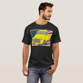  Chevy Truck met Amerikaanse vlag T-shirt (Voorkant volledig)