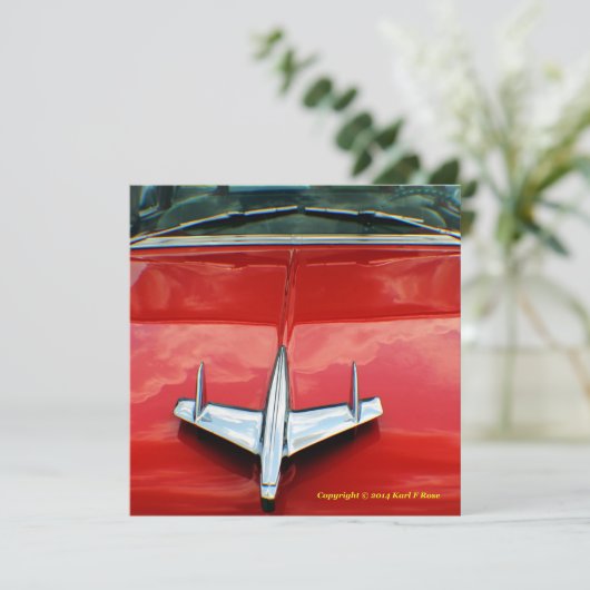 Chevy-uitnodiging 1955 kaart (Staand voorkant)