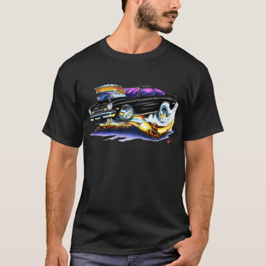 Chevy Vega Black Car T-shirt (Voorkant)
