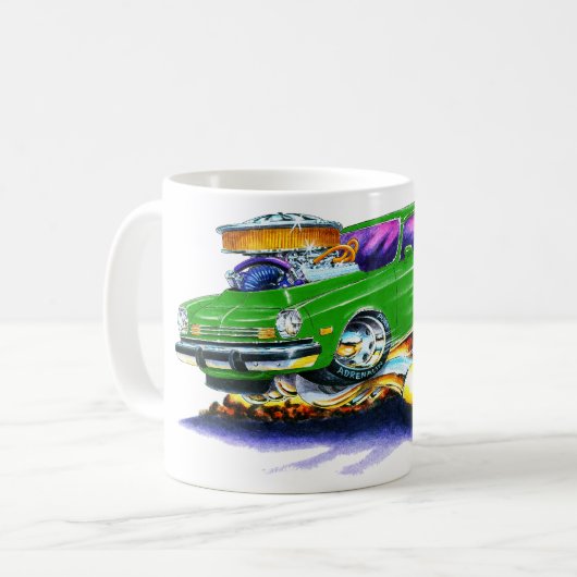 Chevy Vega Green Car Koffiemok (Voorkant links)