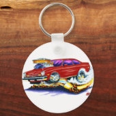 Chevy Vega Maroon Car Sleutelhanger (Voorkant)