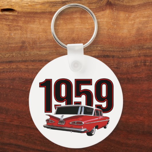 Chevy Wagon 1959 Sleutelhanger (Voorkant)