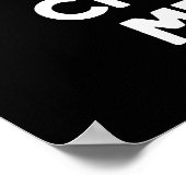 Chew maakt me blij met Funny Snoep Pun Dark BG Poster (Hoek)