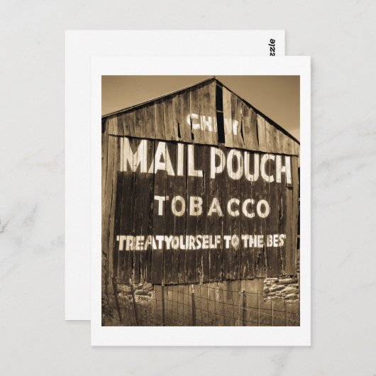 Chew Mail Pouch Tobacco Barn Briefkaart (Voorkant / Achterkant)