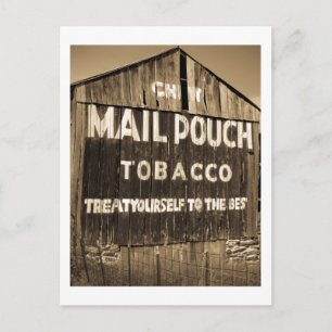 Chew Mail Pouch Tobacco Barn Briefkaart