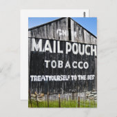 Chew Mail Pouch Tobacco Barn Briefkaart (Voorkant / Achterkant)