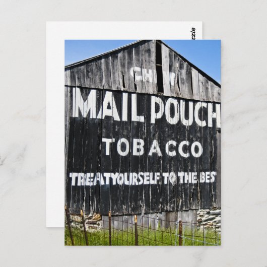 Chew Mail Pouch Tobacco Barn Briefkaart (Voorkant / Achterkant)