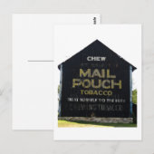 Chew Mail Pouch Tobacco Barn - Originele foto Briefkaart (Voorkant / Achterkant)