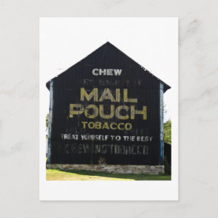 Chew Mail Pouch Tobacco Barn - Originele foto Briefkaart