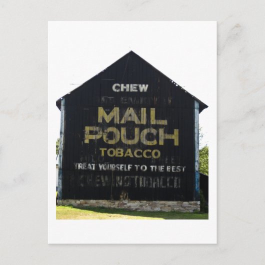 Chew Mail Pouch Tobacco Barn - Originele foto Briefkaart (Voorkant)