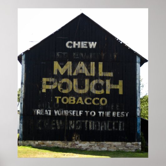 Chew Mail Pouch Tobacco Barn - Originele foto Poster (Voorkant)