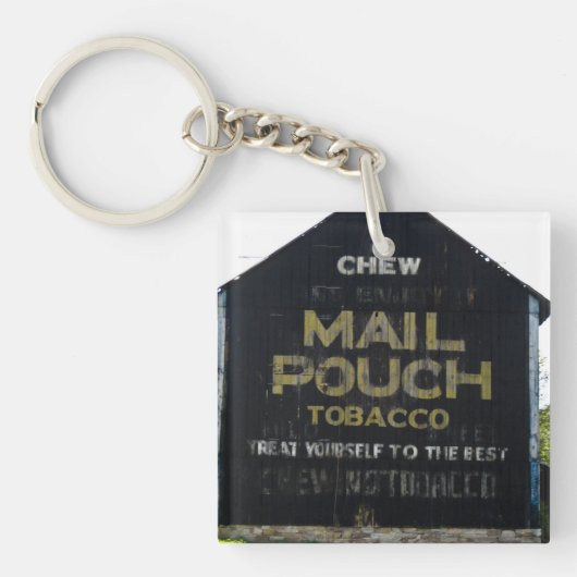 Chew Mail Pouch Tobacco Barn - Originele foto Sleutelhanger (voorkant)