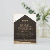 Chew Mail Pouch Tobacco Barn - Sepia Finish Briefkaart (Staand voorkant)