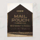 Chew Mail Pouch Tobacco Barn - Sepia Finish Briefkaart (Voorkant)
