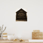 Chew Mail Pouch Tobacco Barn Sepia Poster (Keuken)