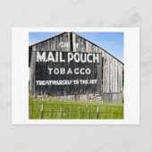 Chew Mail Pouch Tobacco, Old Barn Briefkaart (Voorkant)